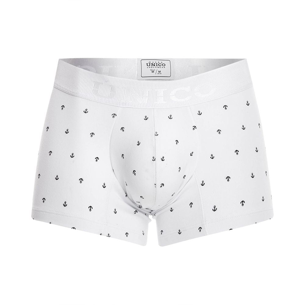 Unico 22110100101 Naviero Trunks White Plus Sizes