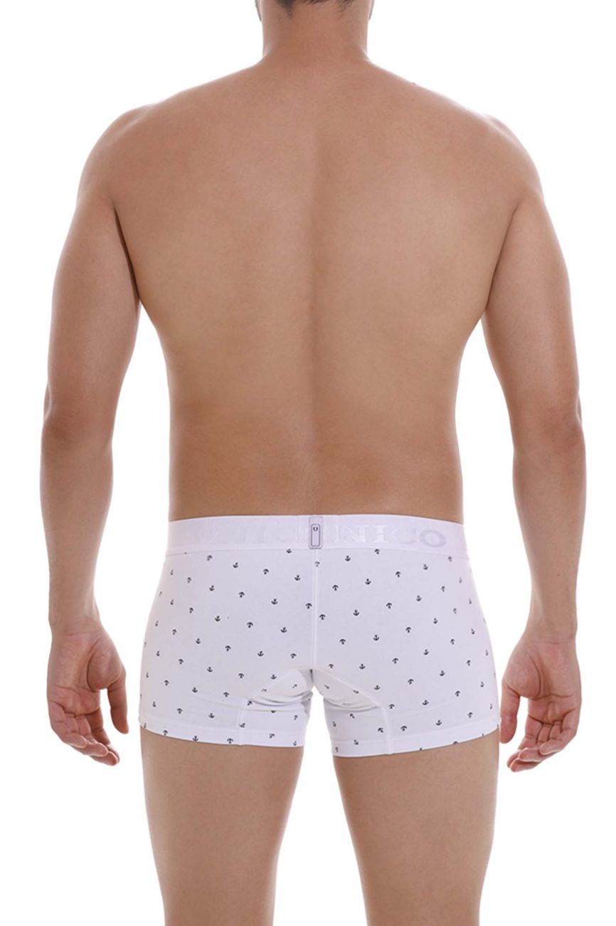 Unico 22110100101 Naviero Trunks White Plus Sizes