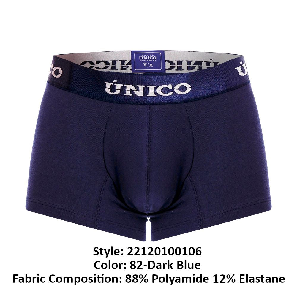 Unico 22120100106 Profundo M22 Trunks Dark Blue Plus Sizes