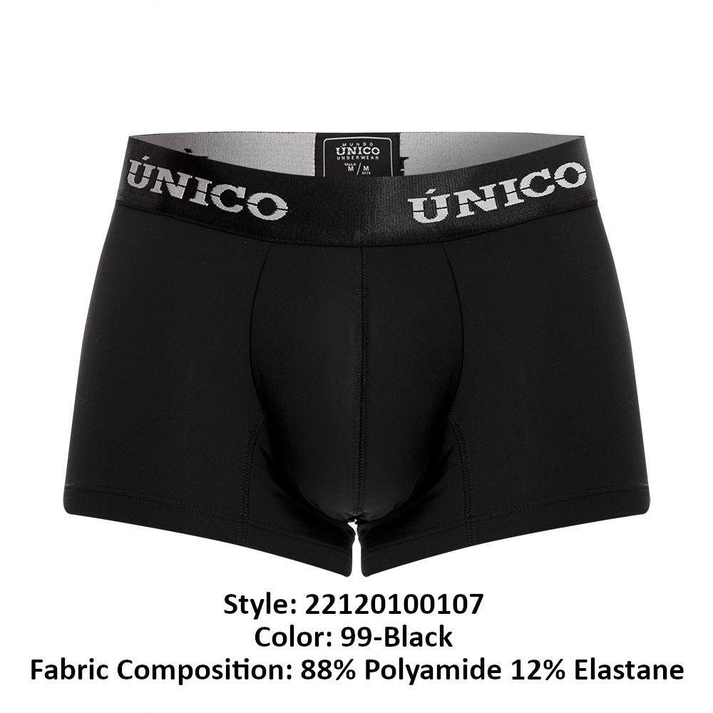 Unico 22120100107 Intenso M22 Trunks Black Plus Sizes