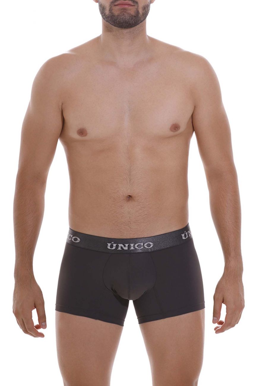 Unico 22120100108 Asfalto M22 Trunks Dark Gray Plus Sizes