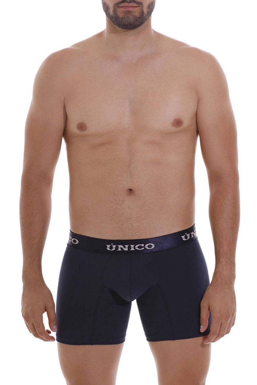 Unico 22120100202 Profundo A22 Boxer Briefs Dark Blue Plus Sizes