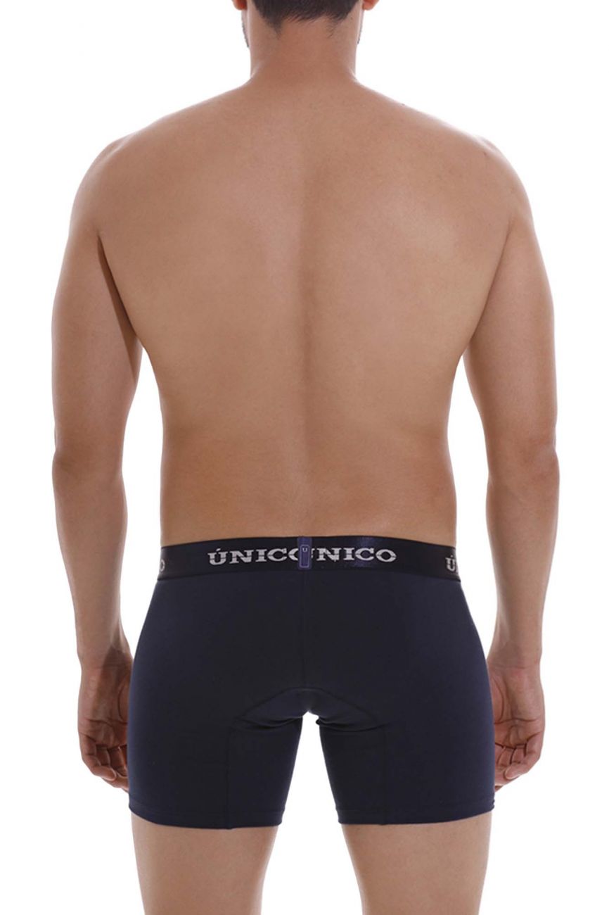 Unico 22120100202 Profundo A22 Boxer Briefs Dark Blue Plus Sizes