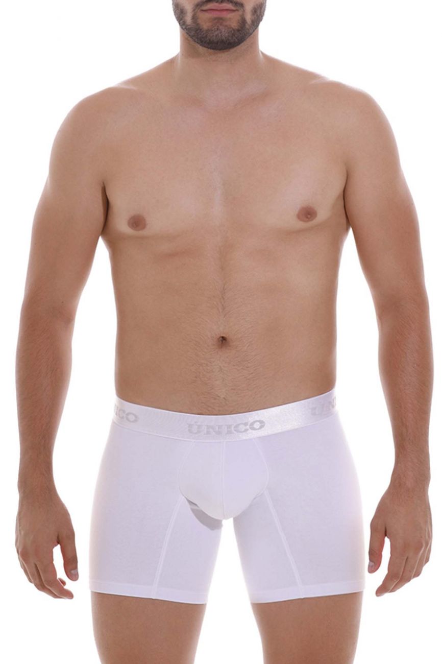 Unico 22120100205 Cristalino M22 Boxer Briefs White Plus Sizes