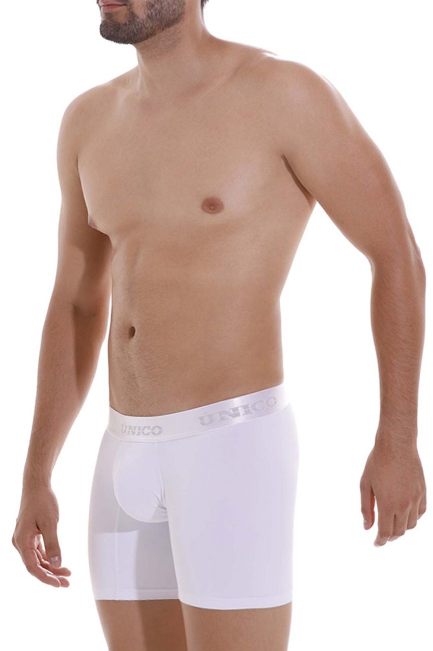 Unico 22120100205 Cristalino M22 Boxer Briefs White Plus Sizes