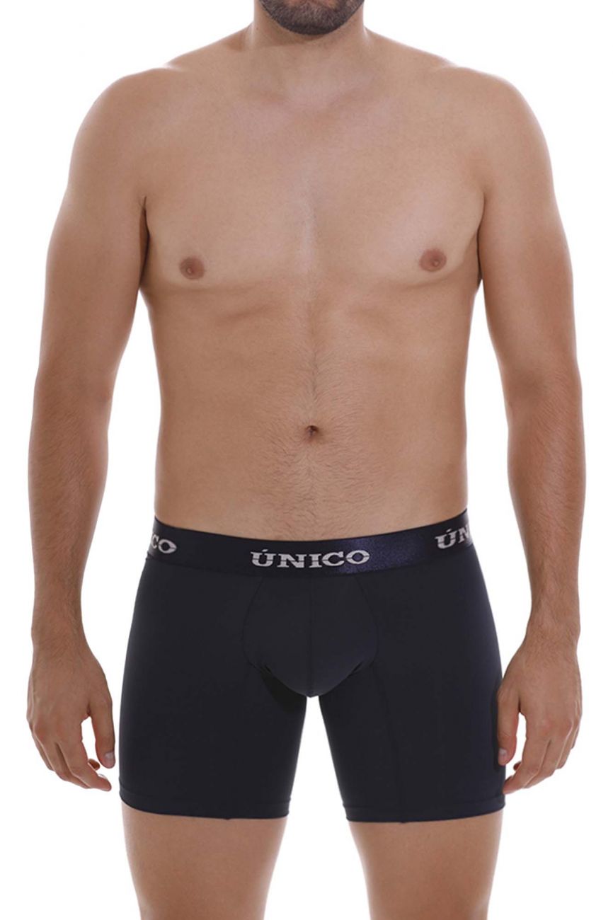 Unico 22120100206 Profundo M22 Boxer Briefs Dark Blue Plus Sizes