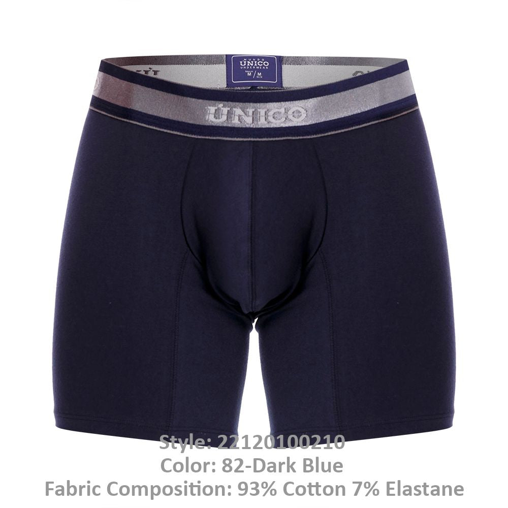 Unico 22120100210 Cardenal A22 Boxer Briefs Dark Blue Plus Sizes