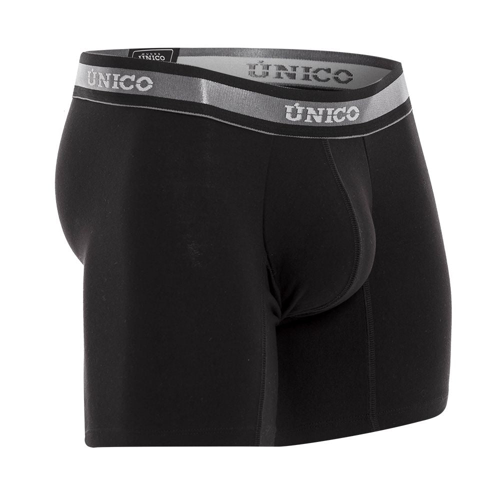 Unico 22120100211 Nebuloso A22 Boxer Briefs Black Plus Sizes