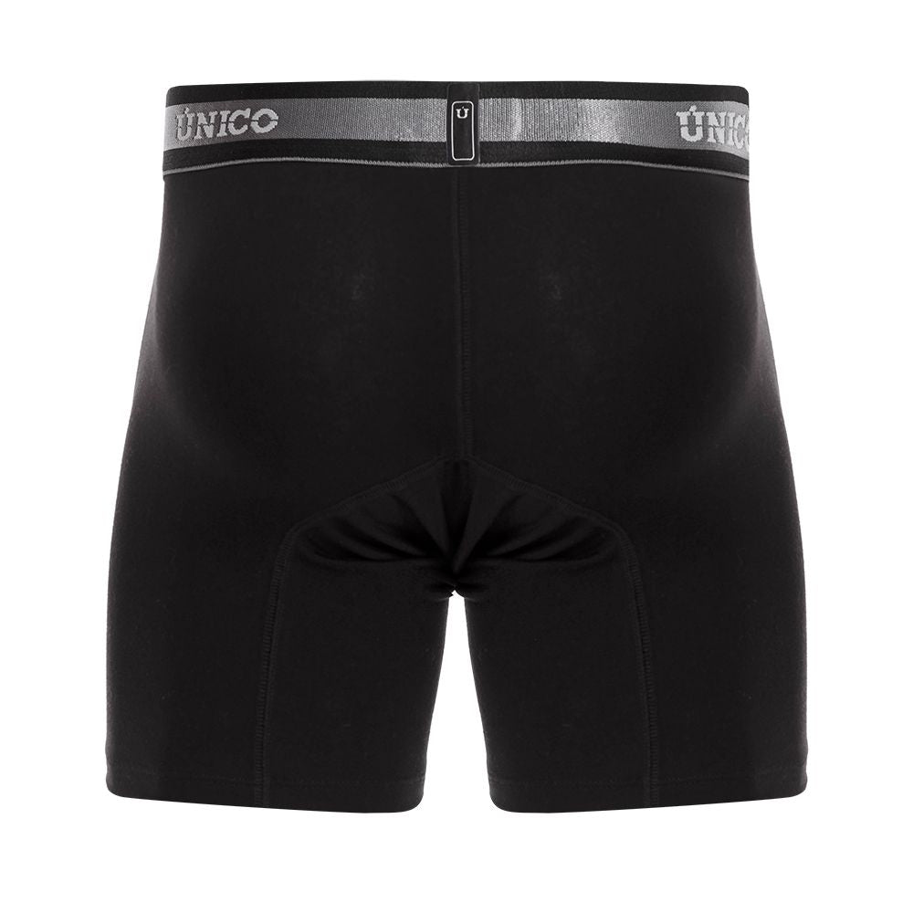 Unico 22120100211 Nebuloso A22 Boxer Briefs Black Plus Sizes