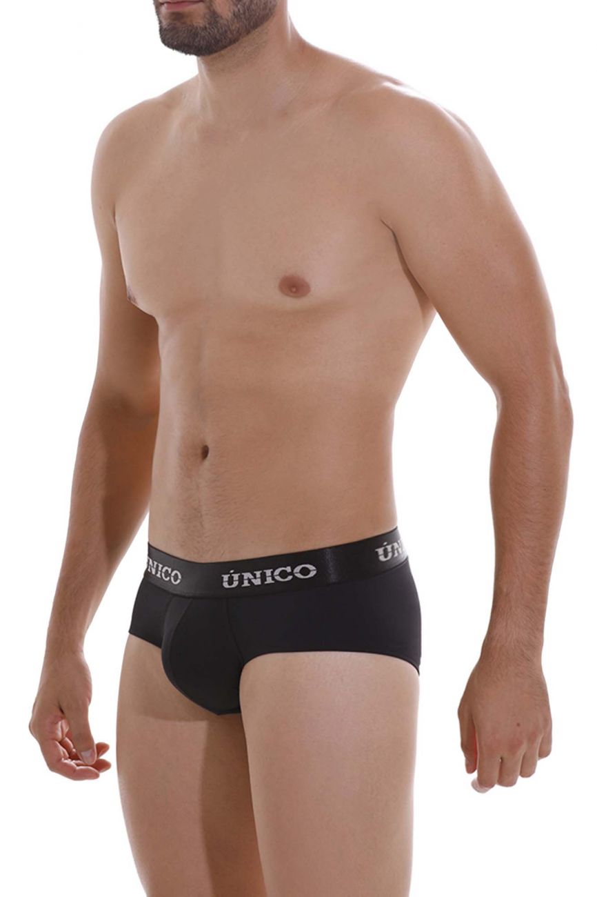 Unico 22120201103 Intenso A22 Briefs Black Plus Sizes