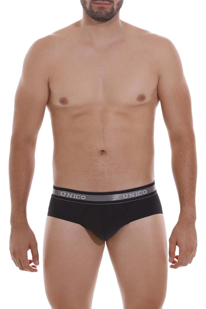 Unico 22120201114 Nebuloso M22 Briefs Black Plus Sizes