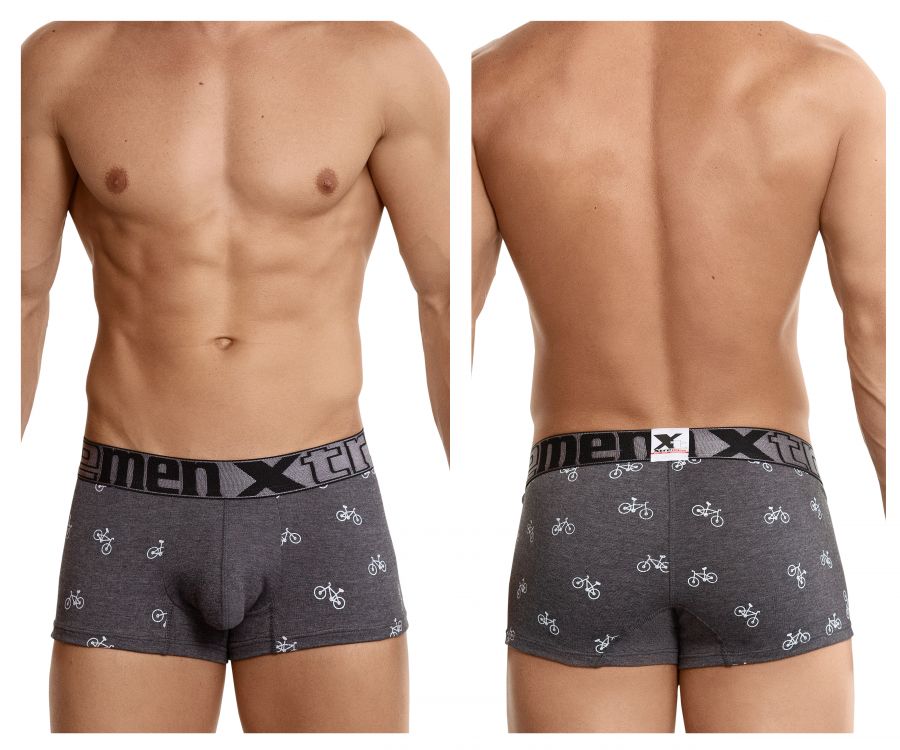 Xtremen 51437C Cycling Print Boxer Briefs