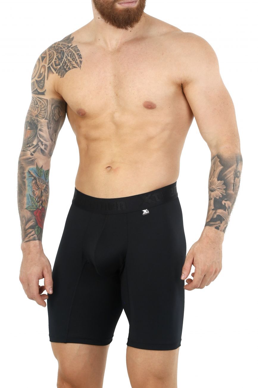 Xtremen 51471 Microfiber Boxer Briefs Black