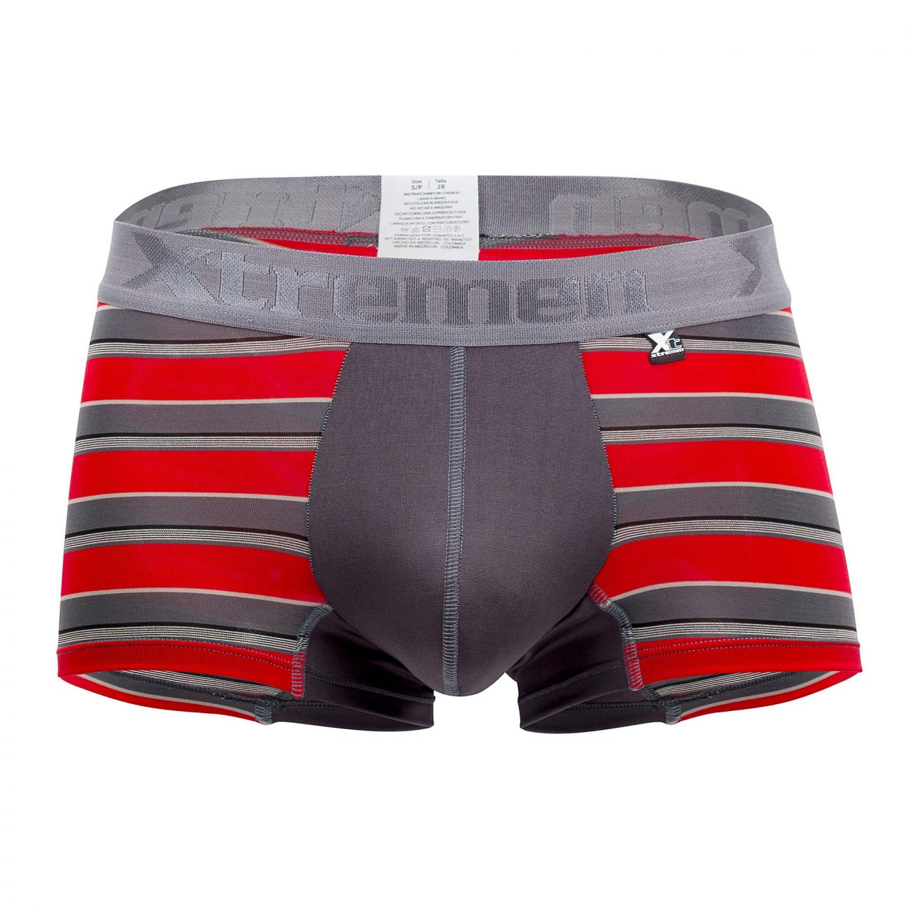 Xtremen 51475C Microfiber Athletic Trunks Red