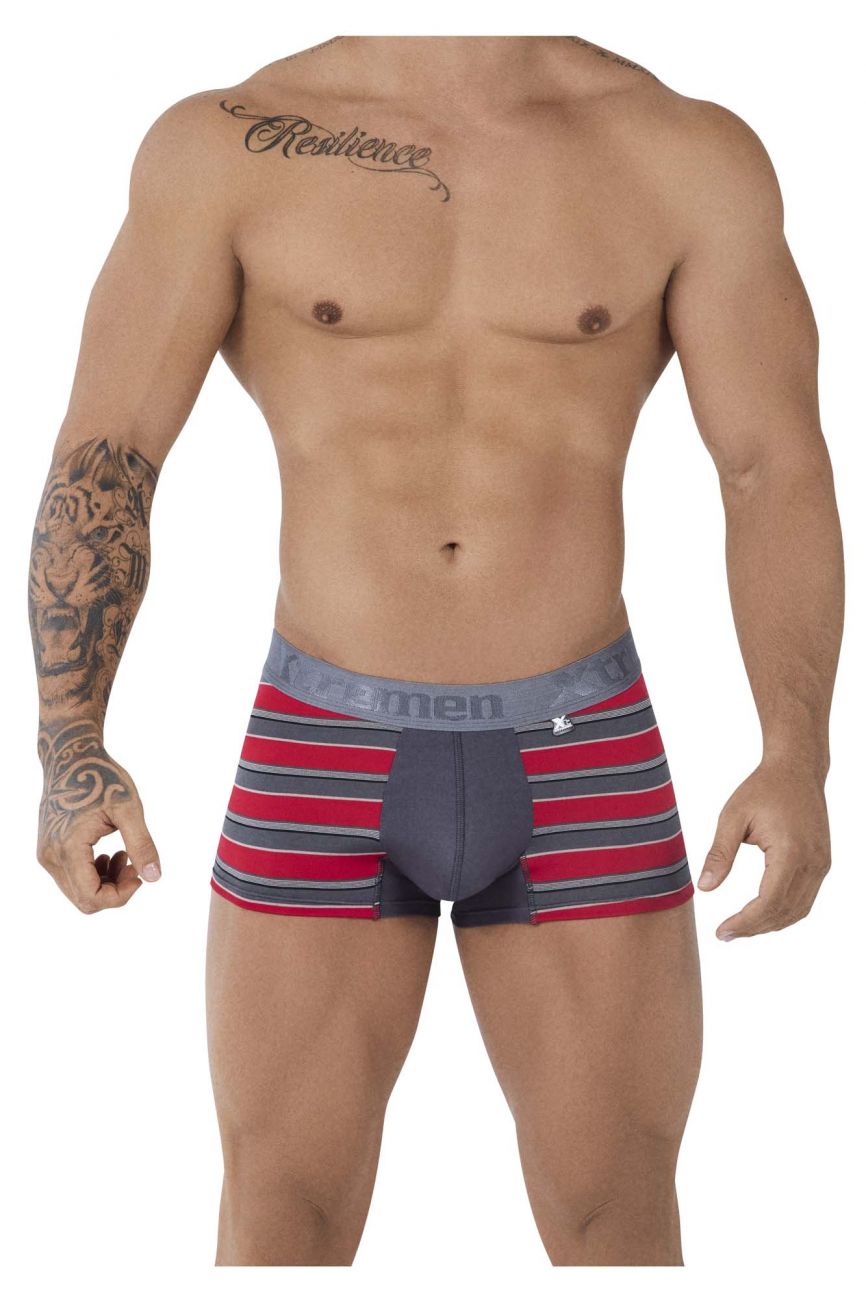 Xtremen 51475C Microfiber Athletic Trunks Red