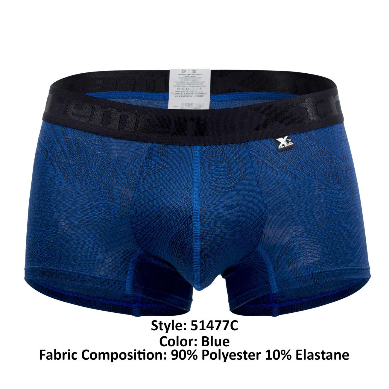 Xtremen 51477C Microfiber Jacquard Trunks Blue