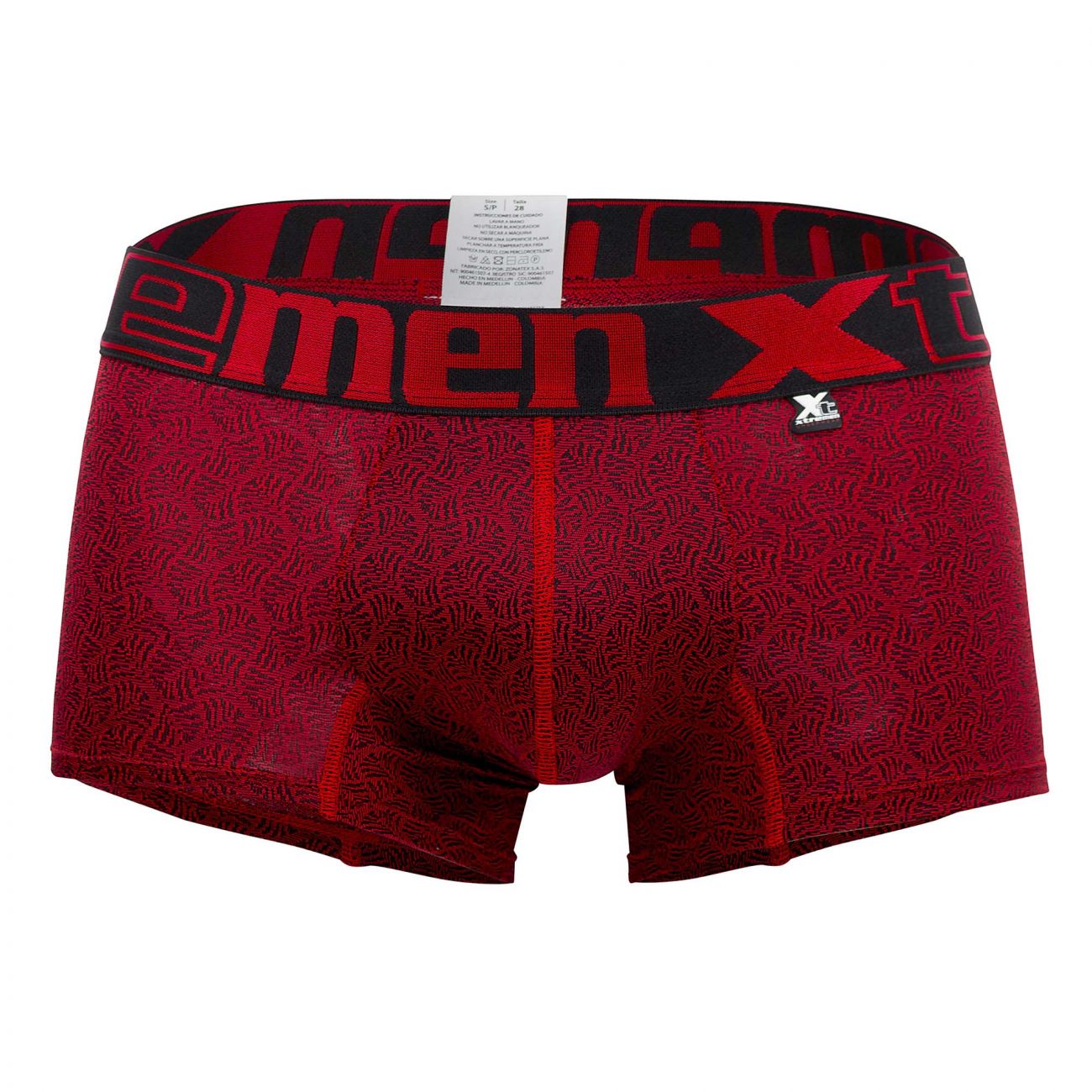 Xtremen 51478C Microfiber Jacquard Trunks Red