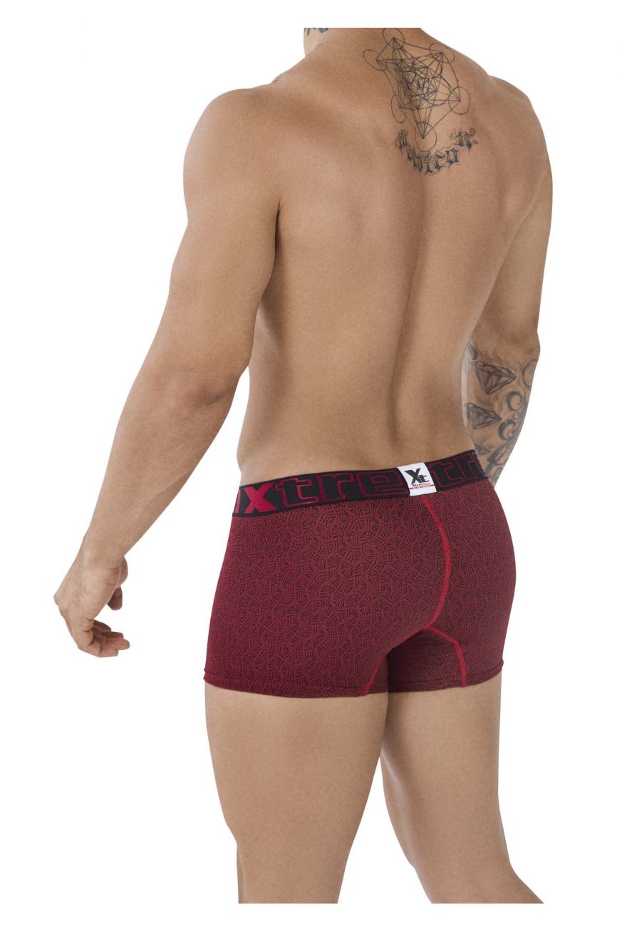 Xtremen 51478C Microfiber Jacquard Trunks Red