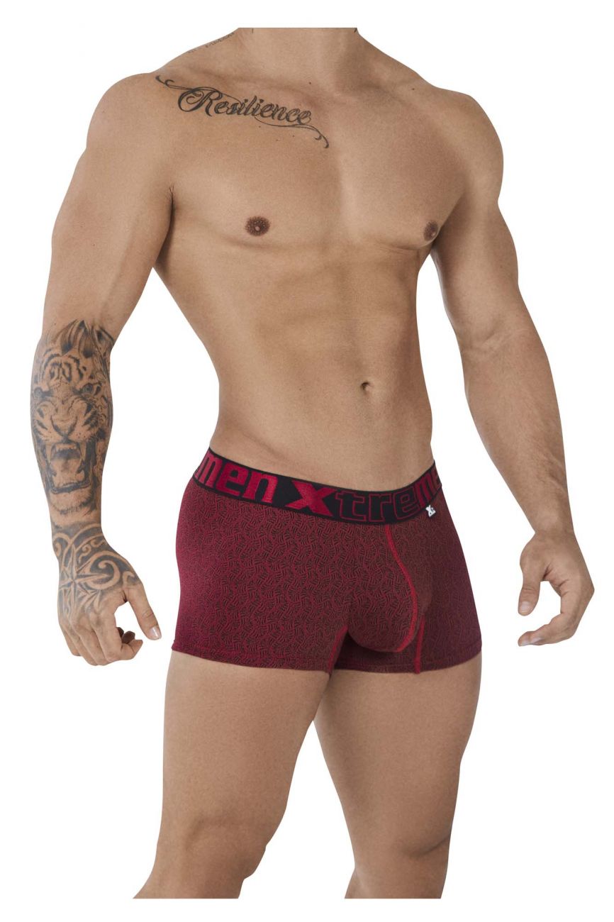 Xtremen 51478C Microfiber Jacquard Trunks Red