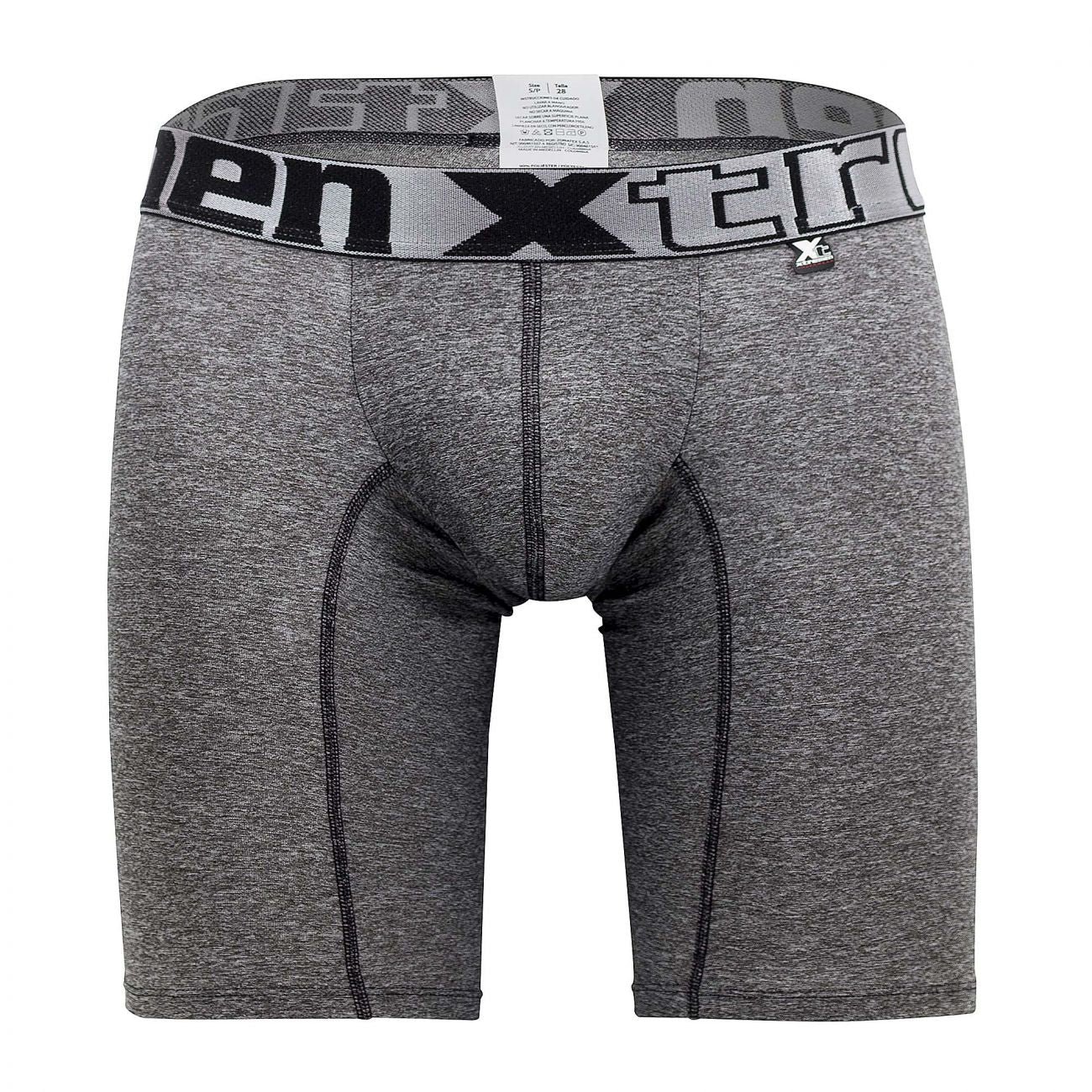 Xtremen 51485 Microfiber Athletic Boxer Briefs Black