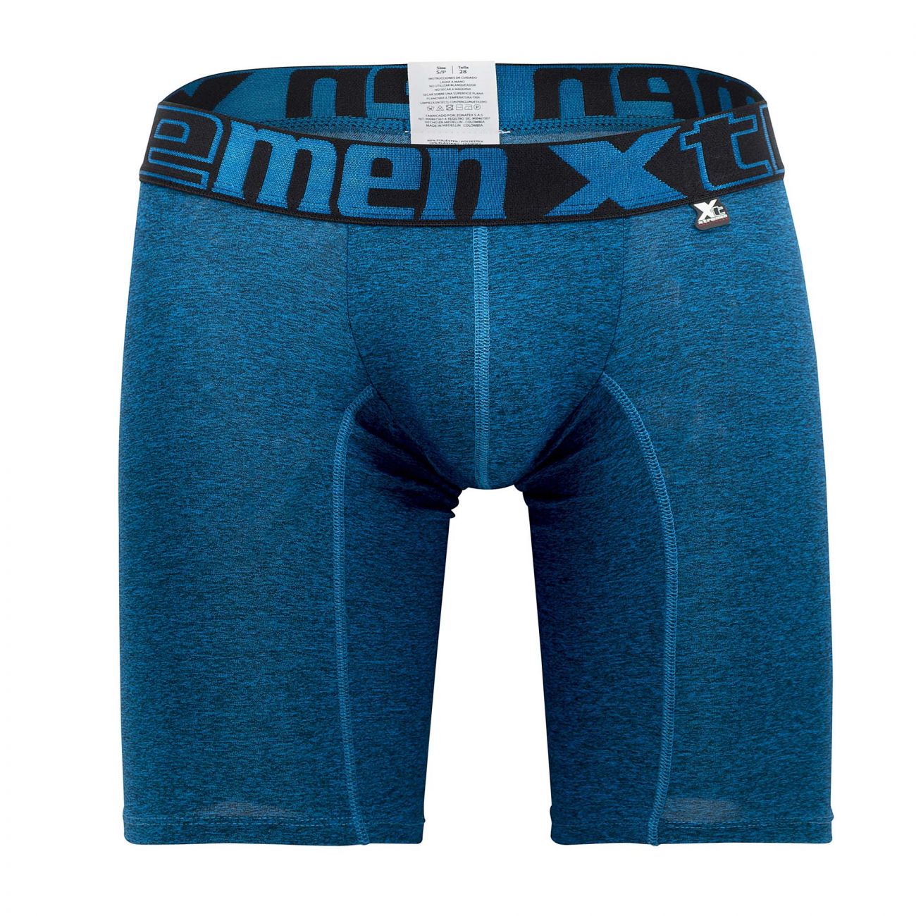 Xtremen 51485 Microfiber Athletic Boxer Briefs Blue