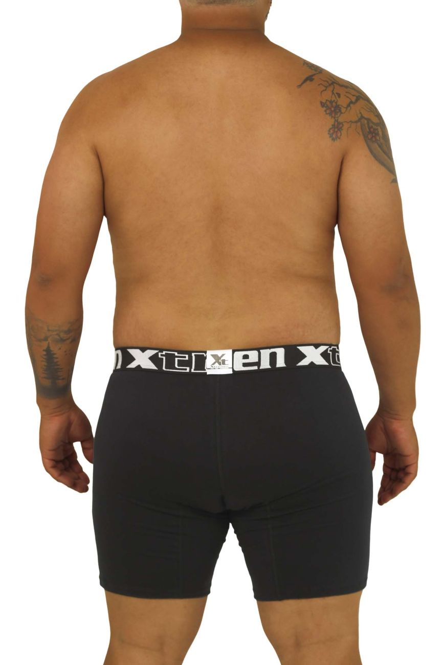 Xtremen 70001 Essential Boxer Black Plus Sizes