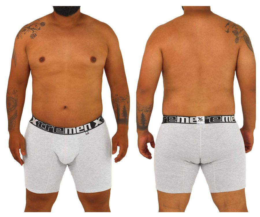 Xtremen 70001 Essential Boxer Jasper Gray Plus Sizes