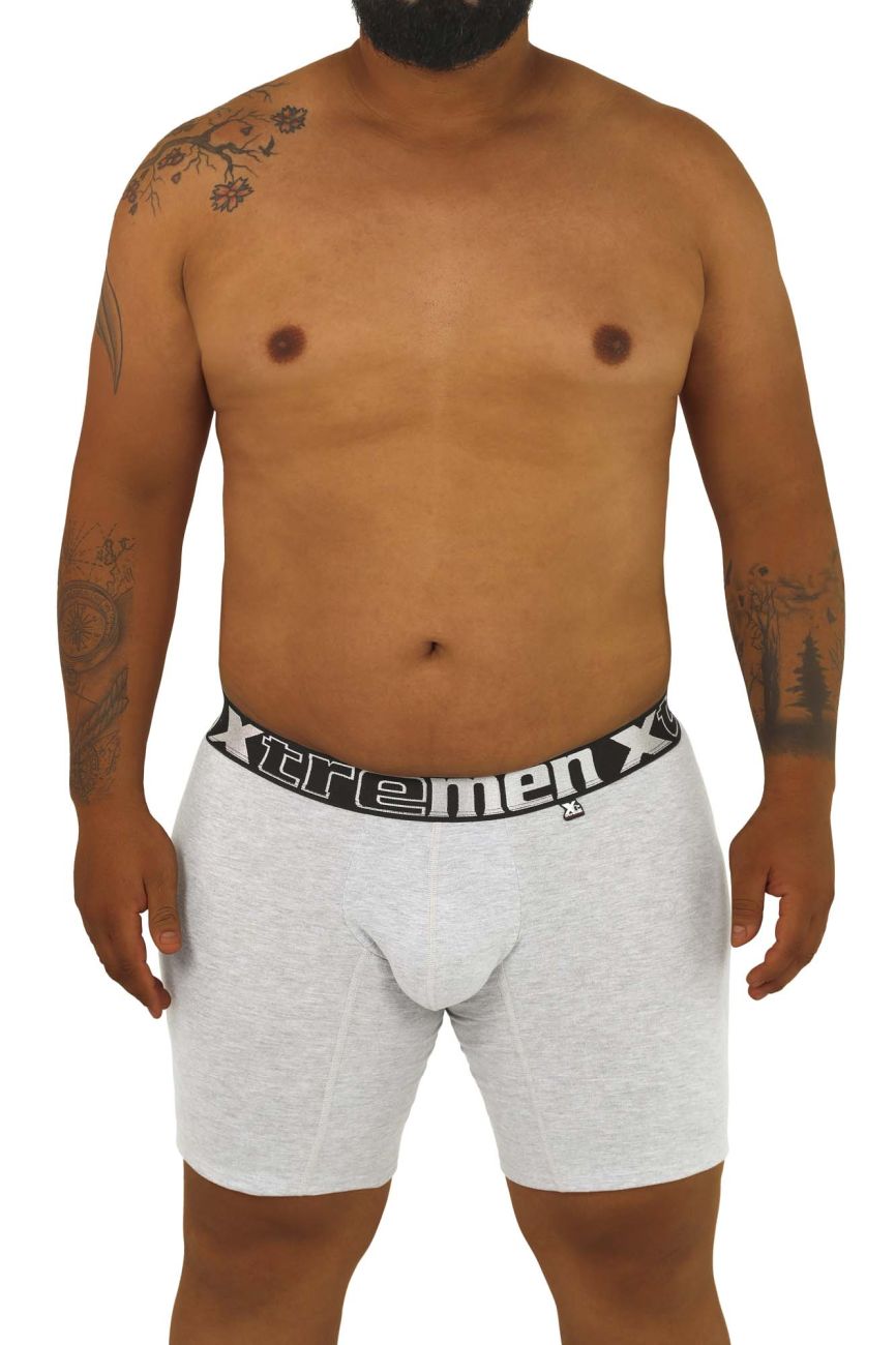 Xtremen 70001 Essential Boxer Jasper Gray Plus Sizes