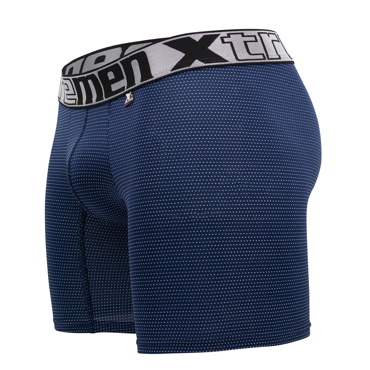 Xtremen 70005 Long Boxer Briefs Dark Blue Plus Sizes