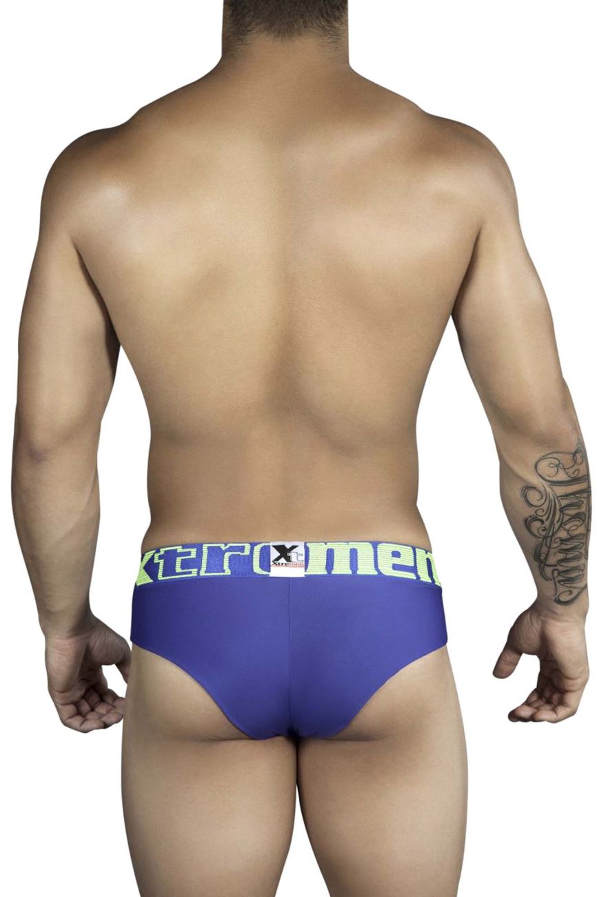 Xtremen 91011-3 3PK Briefs Blue-Red-Gray