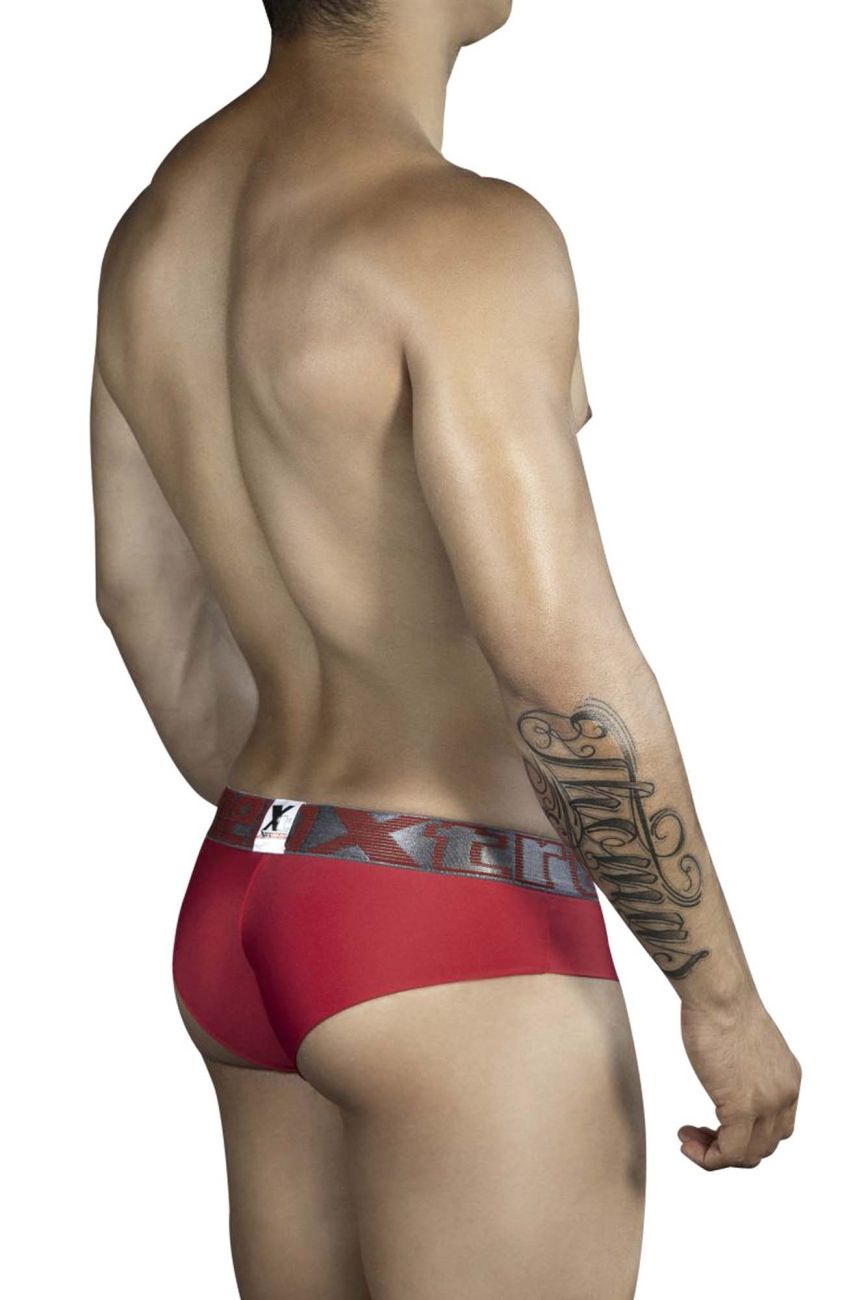 Xtremen 91011-3 3PK Briefs Blue-Red-Gray