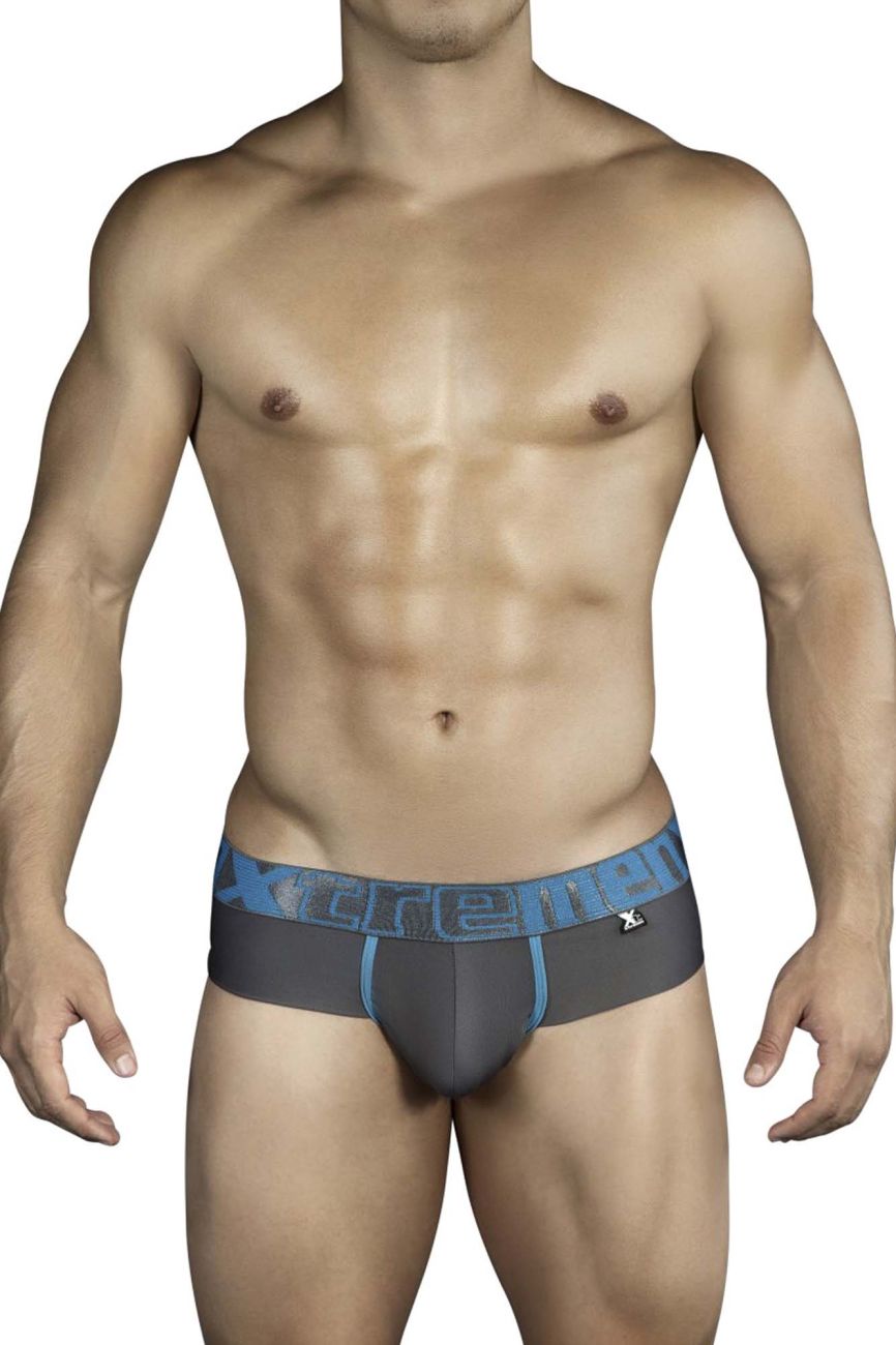 Xtremen 91011-3 3PK Briefs Blue-Red-Gray