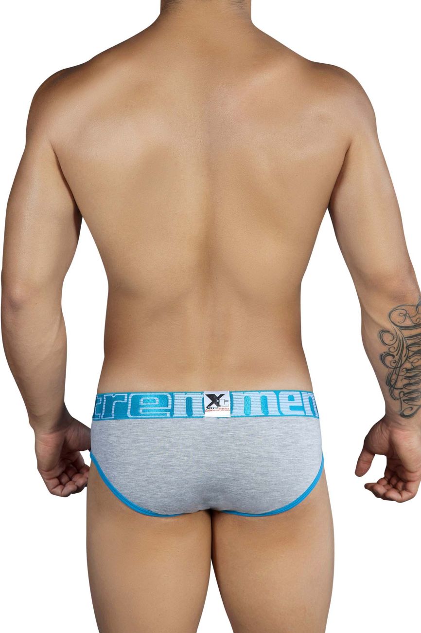 Xtremen 91014-3 3PK Briefs Blue-Gray-Blue