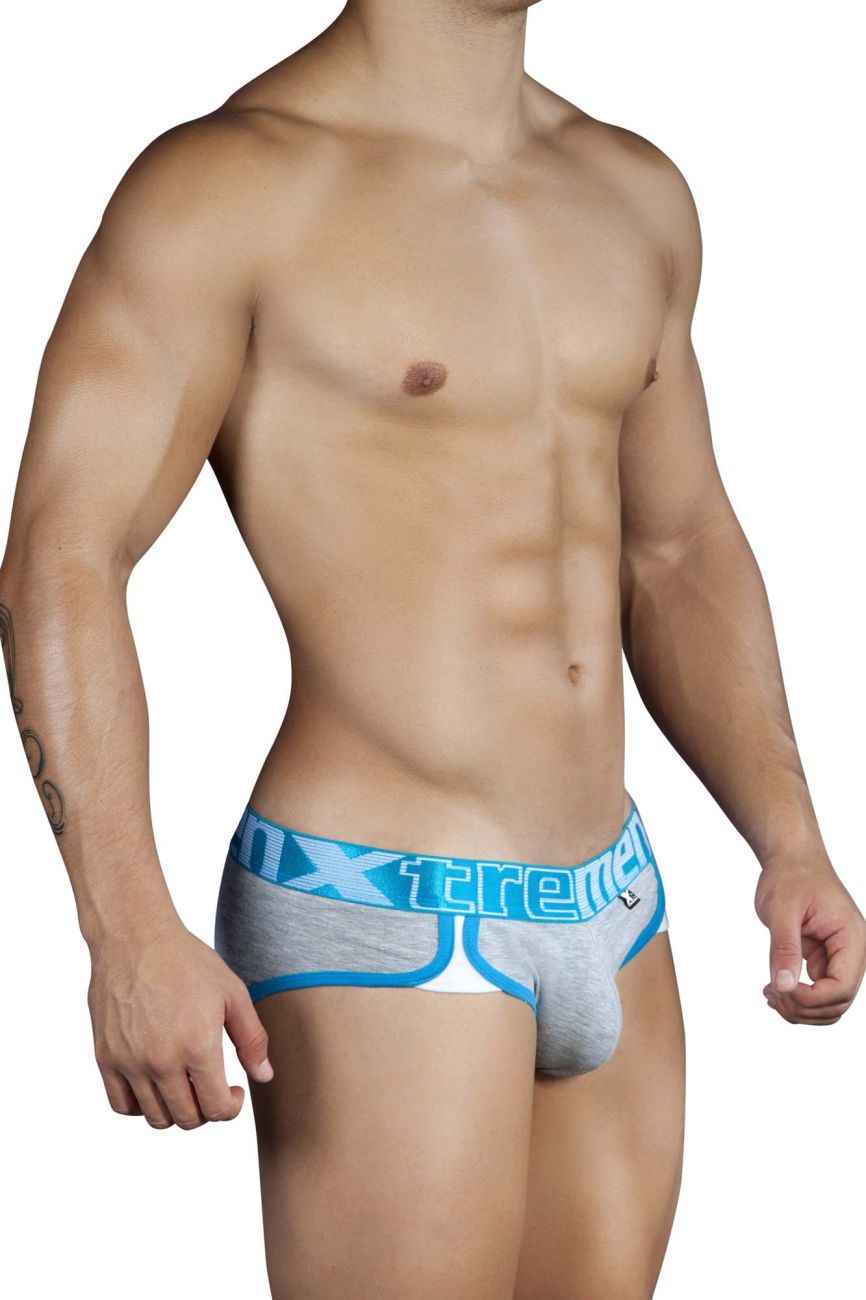 Xtremen 91014-3 3PK Briefs Blue-Gray-Blue