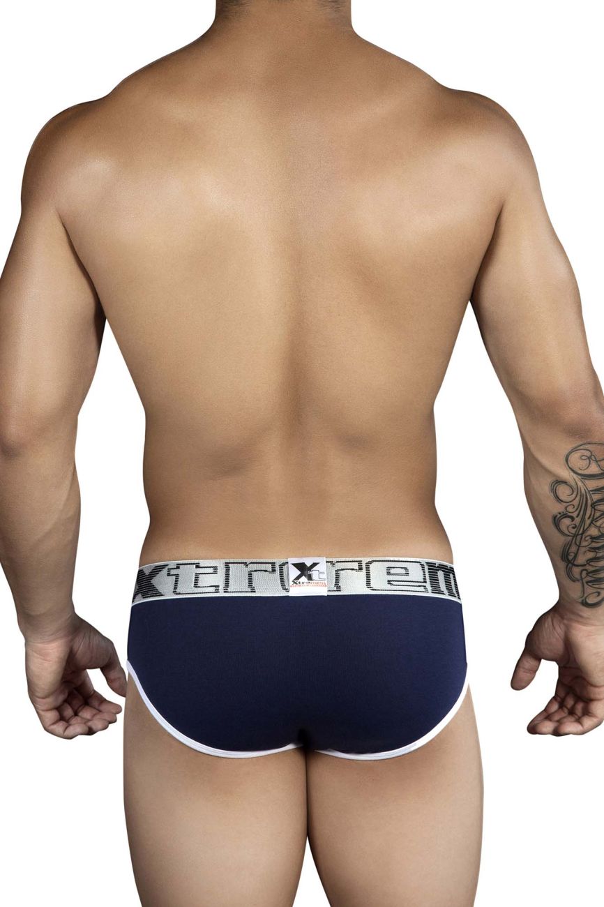 Xtremen 91014-3 3PK Briefs Blue-Gray-Blue