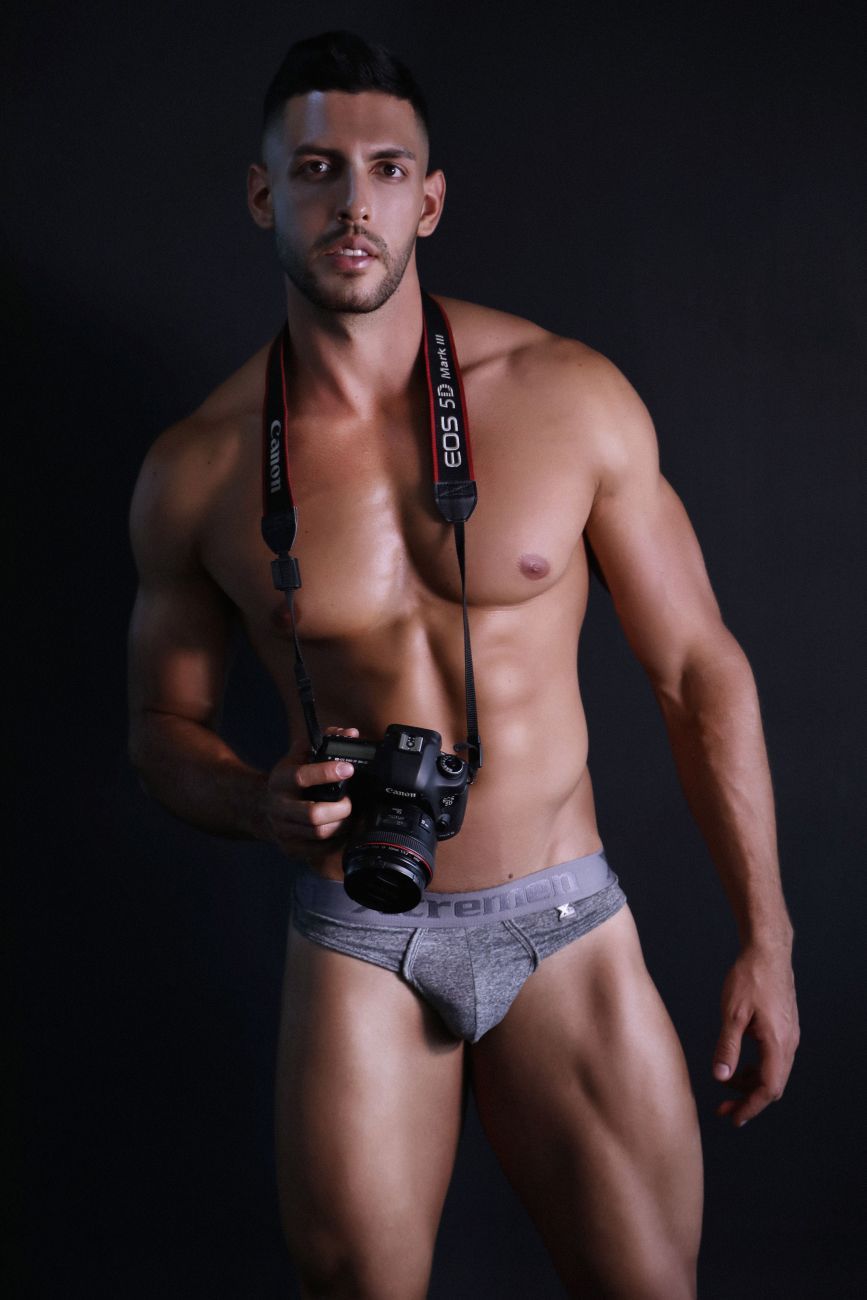 Xtremen 91031-3 3PK Piping Thongs Black White Gray - Size XL