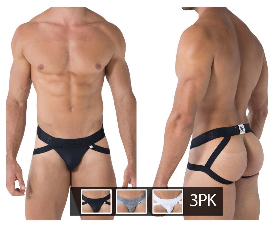 Xtremen 91054-3 Double Strap Jockstrap