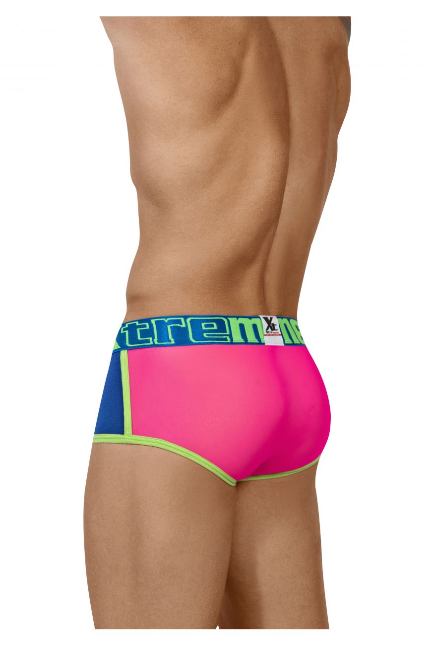 Xtremen 91059 Peekaboo Mesh Briefs Blue –  - Men's  Underwear and Swimwear