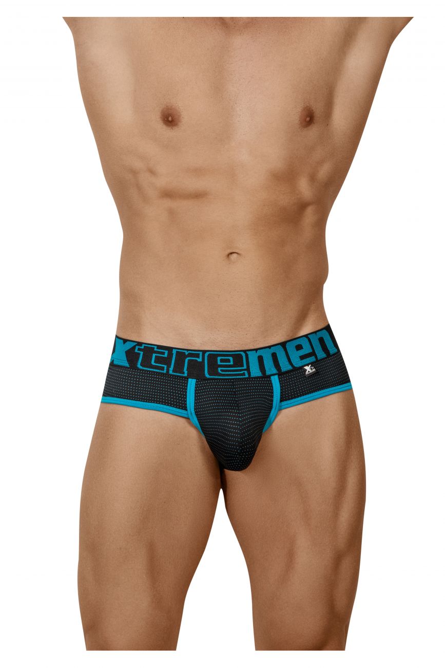 Xtremen 91062 Athletic Piping Briefs Black