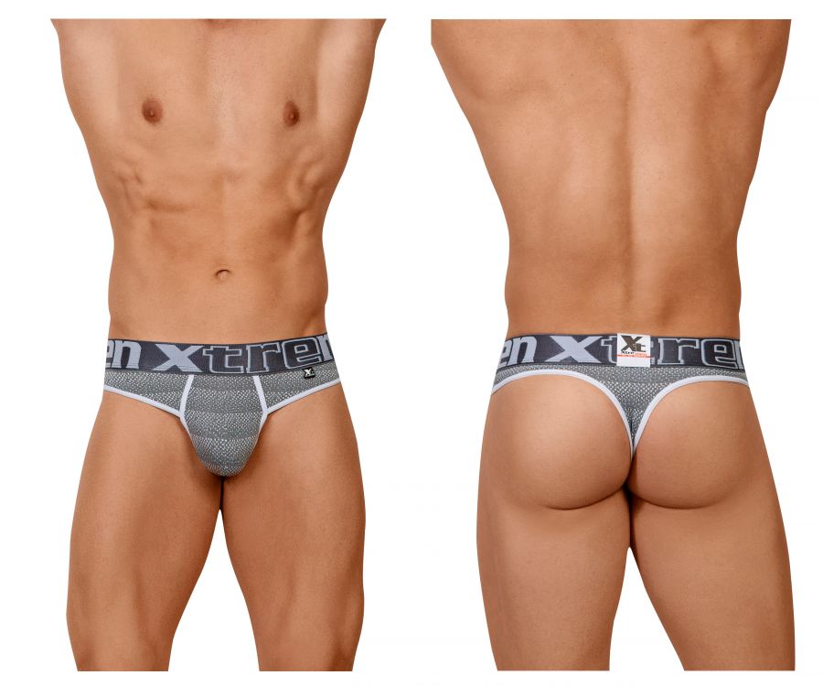 Xtremen 91064 Geometric Jacquard Thongs