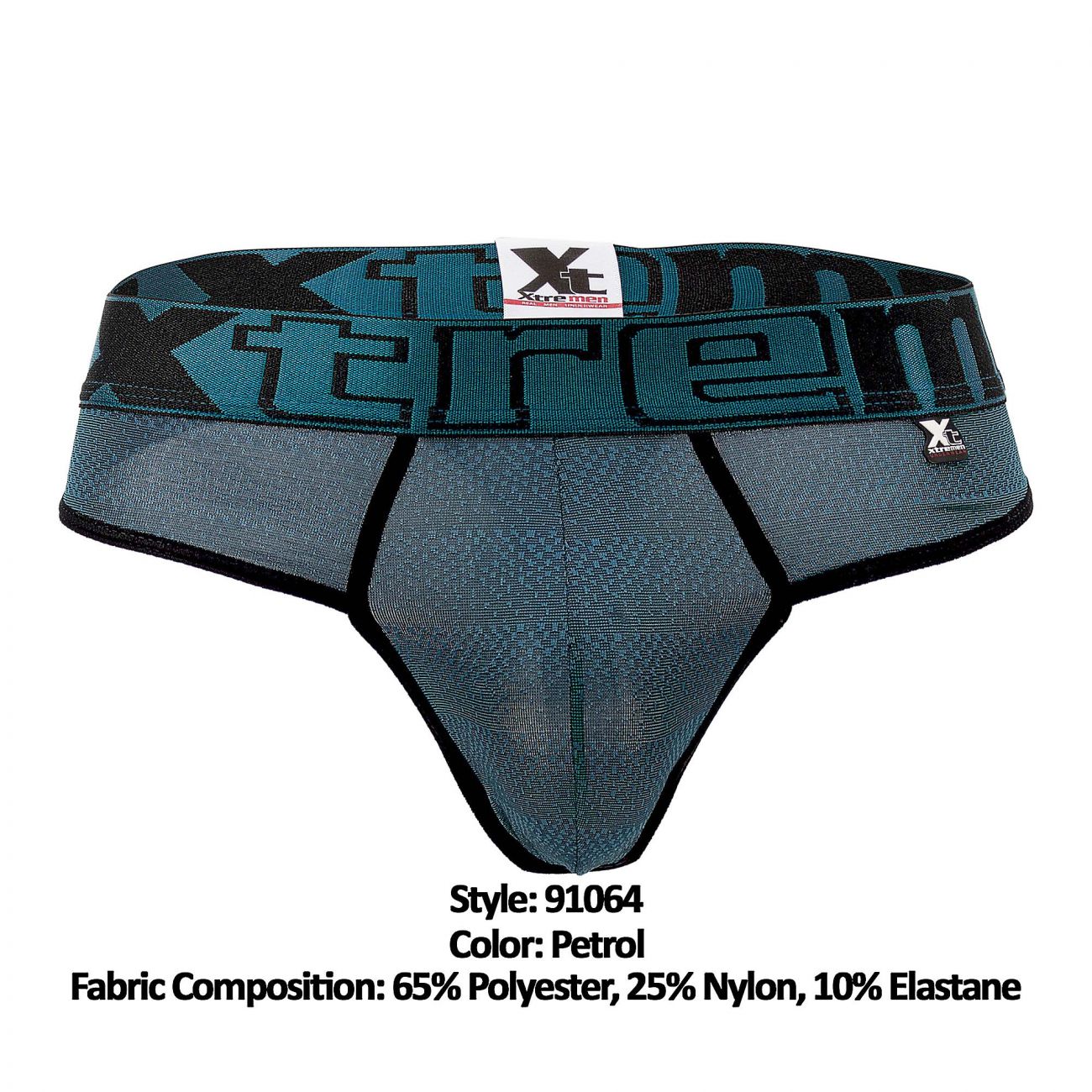Xtremen 91064 Geometric Jacquard Thongs