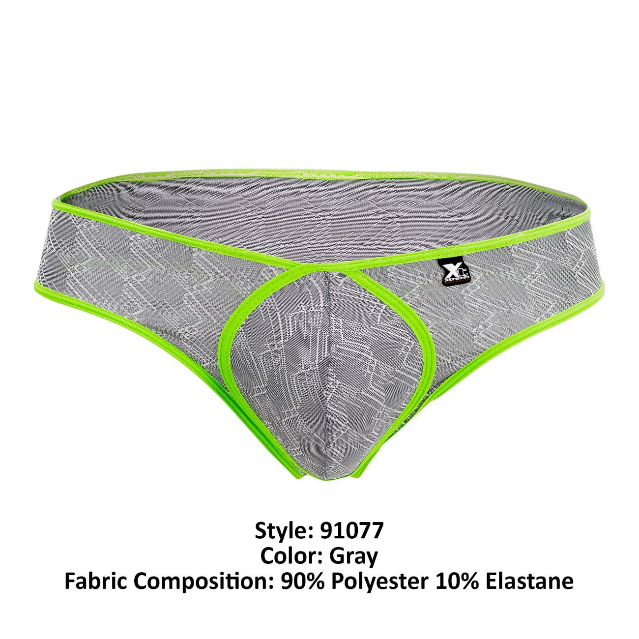 Xtremen 91077 Microfiber Jacquard Thongs Gray