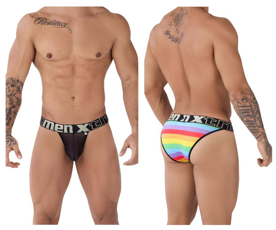 Xtremen 91082 Microfiber Pride Bikini Black