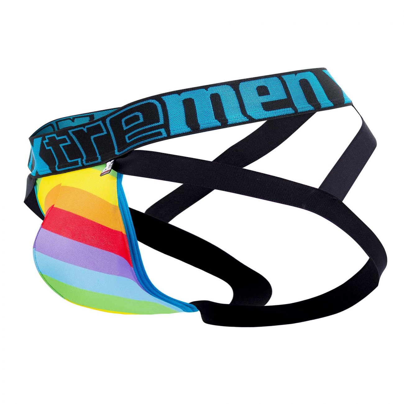 Xtremen 91083 Microfiber Pride Jockstrap Blue