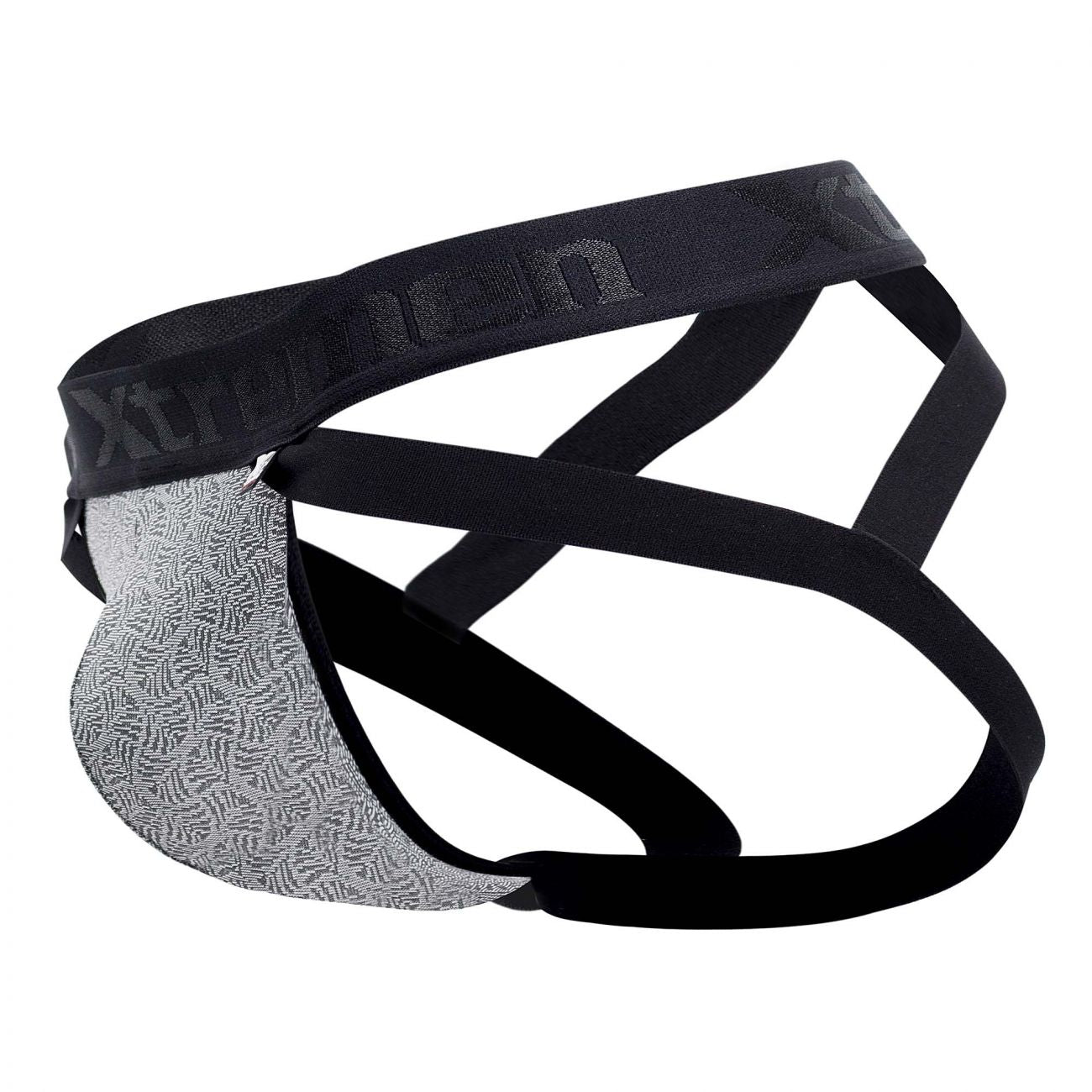 Xtremen 91085 Microfiber Jacquard Jockstrap Grey