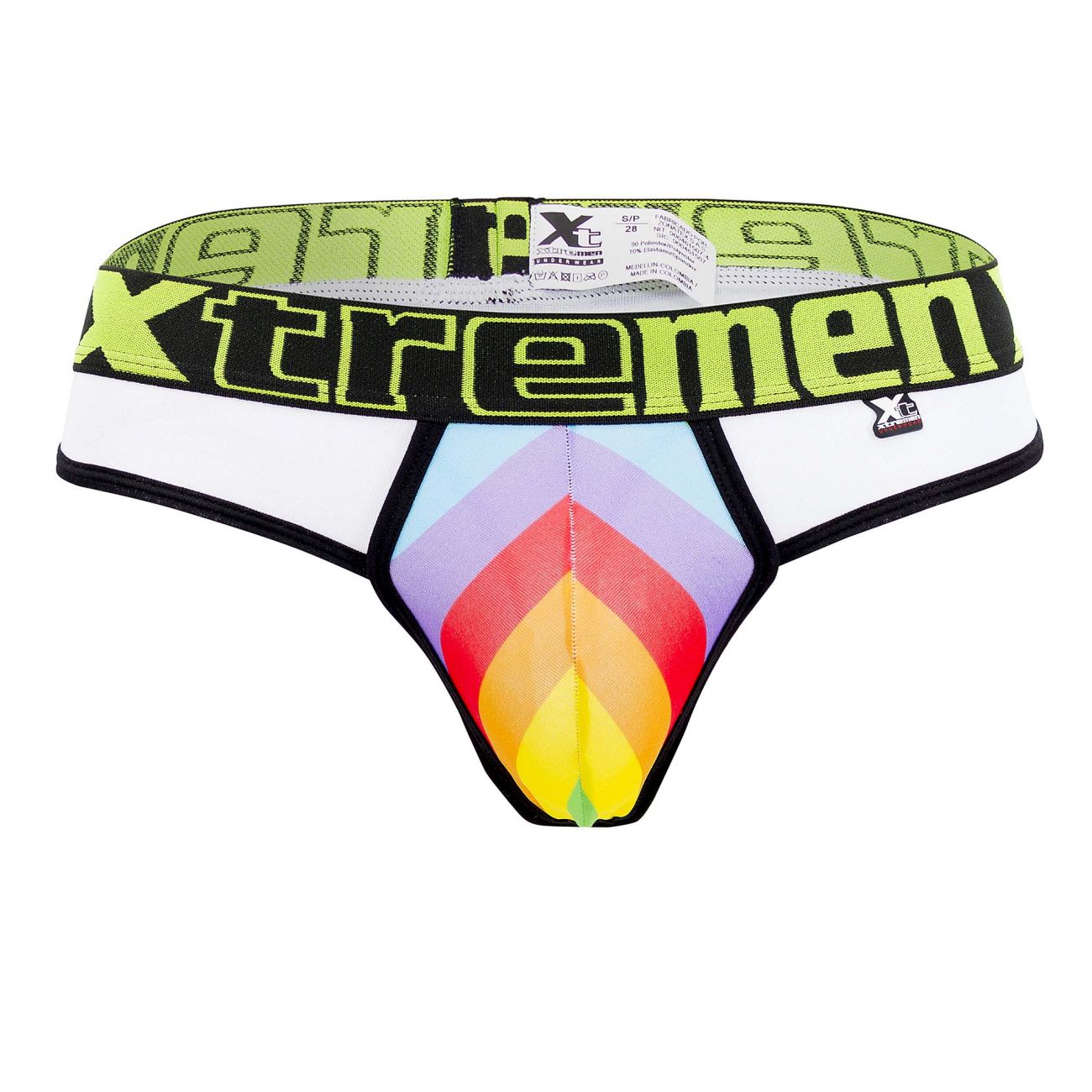 Xtremen 91086 Microfiber Pride Thongs White