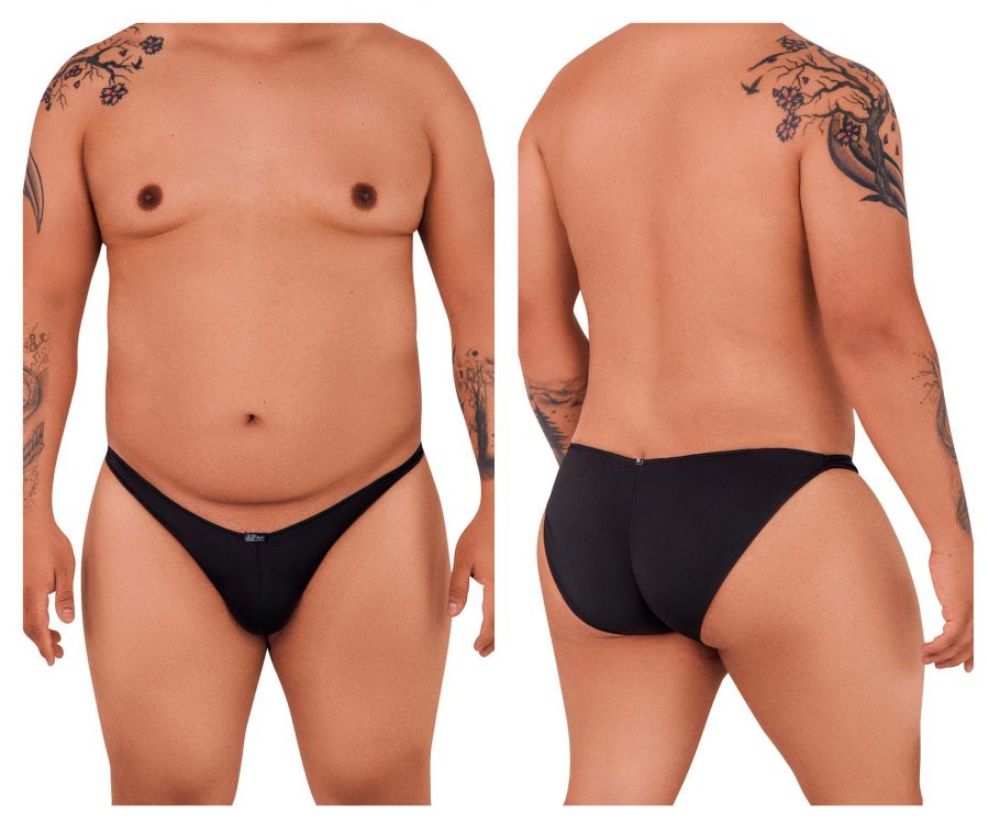 Xtremen 91093X Microfiber Bikini Black Plus Sizes