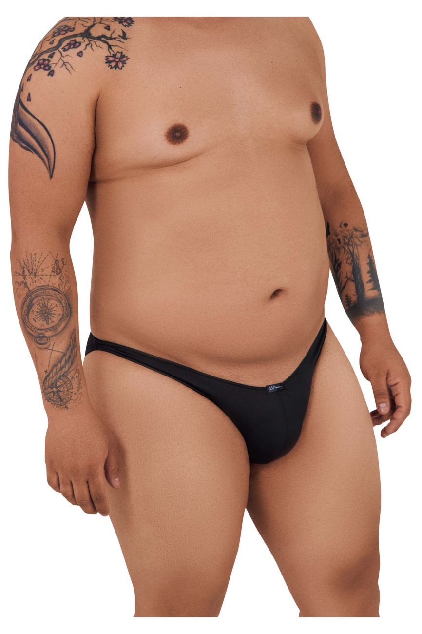 Xtremen 91093X Microfiber Bikini Black Plus Sizes