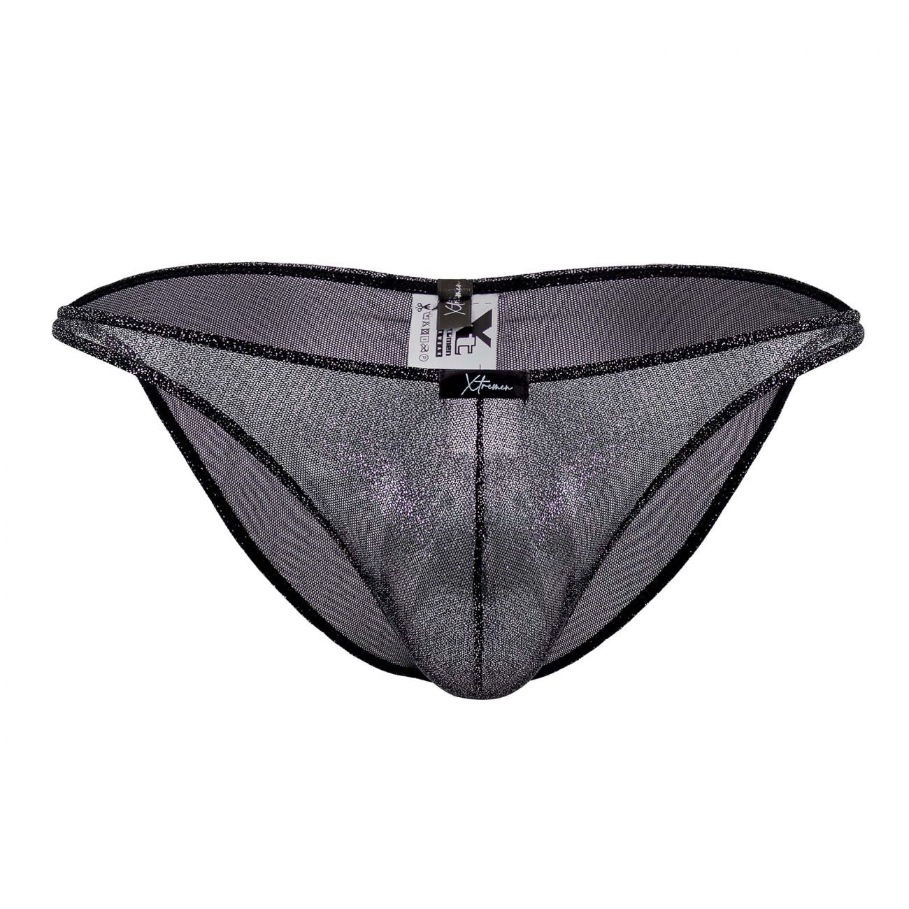 Xtremen 91097X Microfiber Bikini Black Plus Sizes