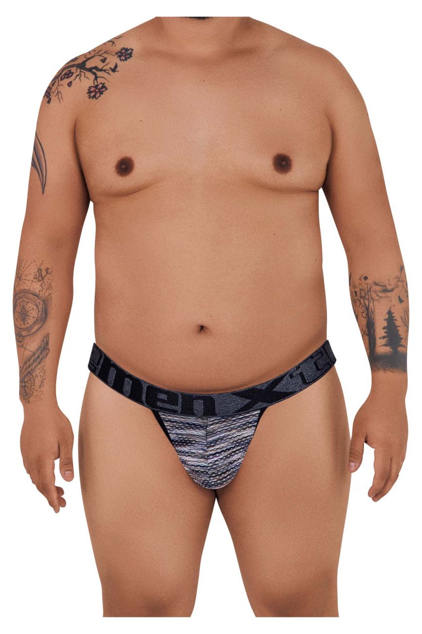 Xtremen 91098X Microfiber Mesh Bikini Black Plus Sizes